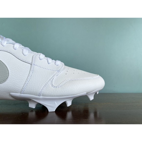 Jordan 1 Low TD Vapor Edge Football Cleats White/Grey Men's Size 13 FJ6245-101 - Picture 5 of 11